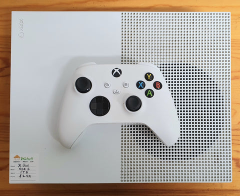 Microsoft XBox One S, 1TB Console - White, Pre-owned Device