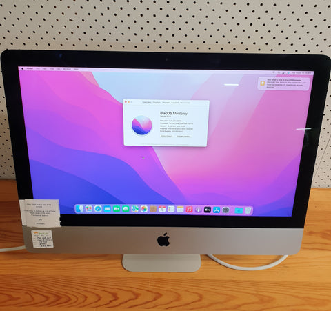 Apple iMac 21.5-inch, late 2015 (A1418) 1TB , 16GB RAM , Pre-owned Desktop