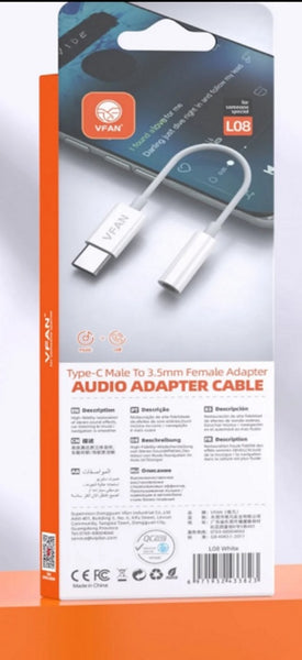 Type C to 3.5mm Audio Jack Adaptor