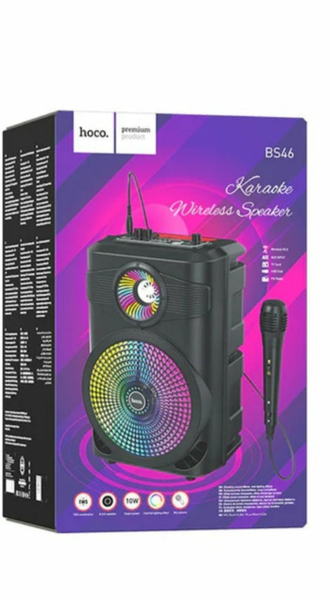 Bluetooth Speaker W/Karaoke & Mic (BS46)