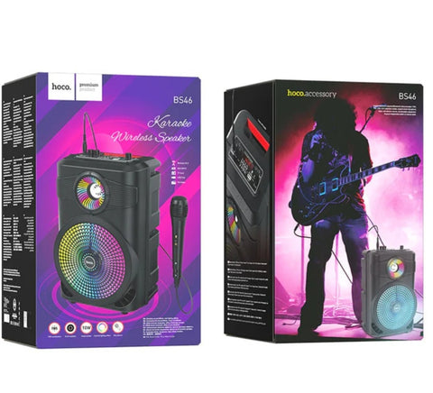 Bluetooth Speaker W/Karaoke & Mic (BS46)